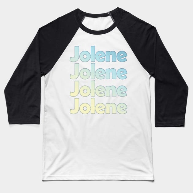 Jolene - Dolly Parton Faded/Vintage Style  Lyrics Design Baseball T-Shirt by DankFutura